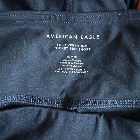 American Eagle Black Women's Bike Shorts, Rainbow Accents & Pocket Medium - Picture 3 of 4